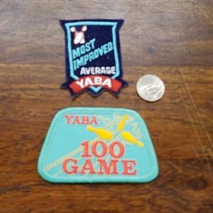 Bowling Iron On or Sew On Patches Set of 2